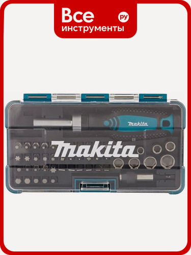 Изображение товара Набор насадок с отверткой Makita B-36170, 47 предметов, универсальный инструмент для монтажных работ