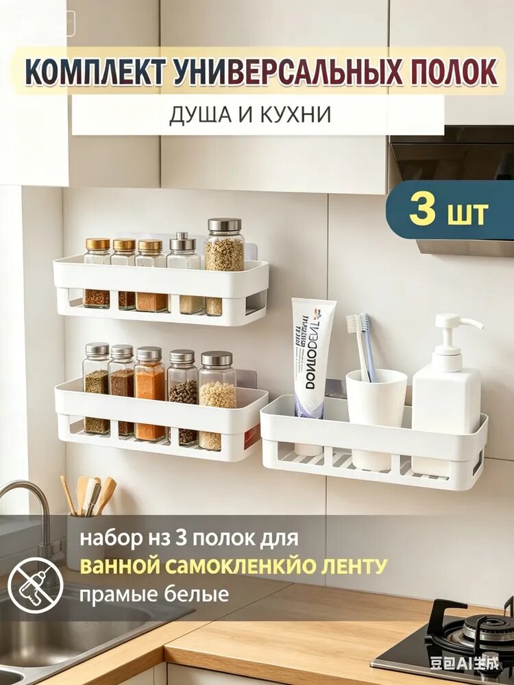 Полка Прямая, 10х26х6 см
