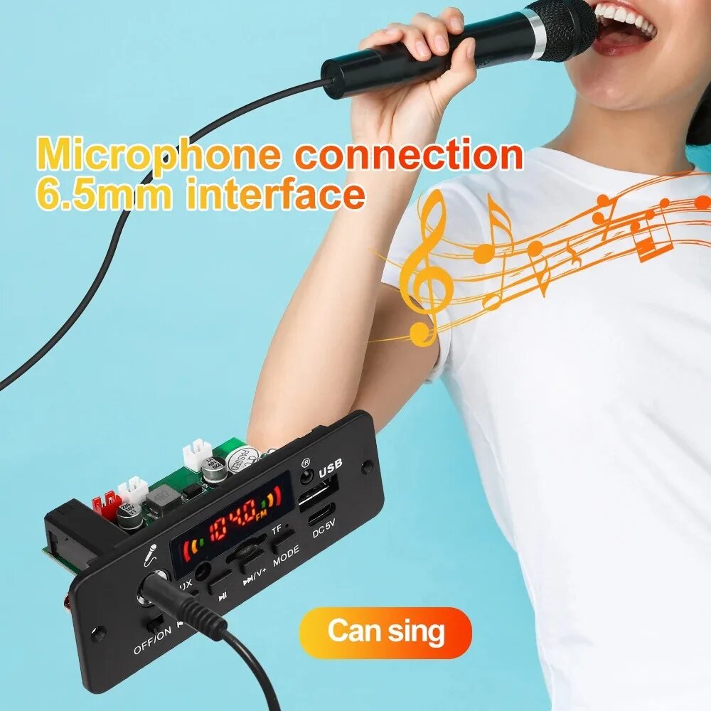 MP3 плеер kebidumei JQ-D129BT Bluetooth 5.0 10 Вт