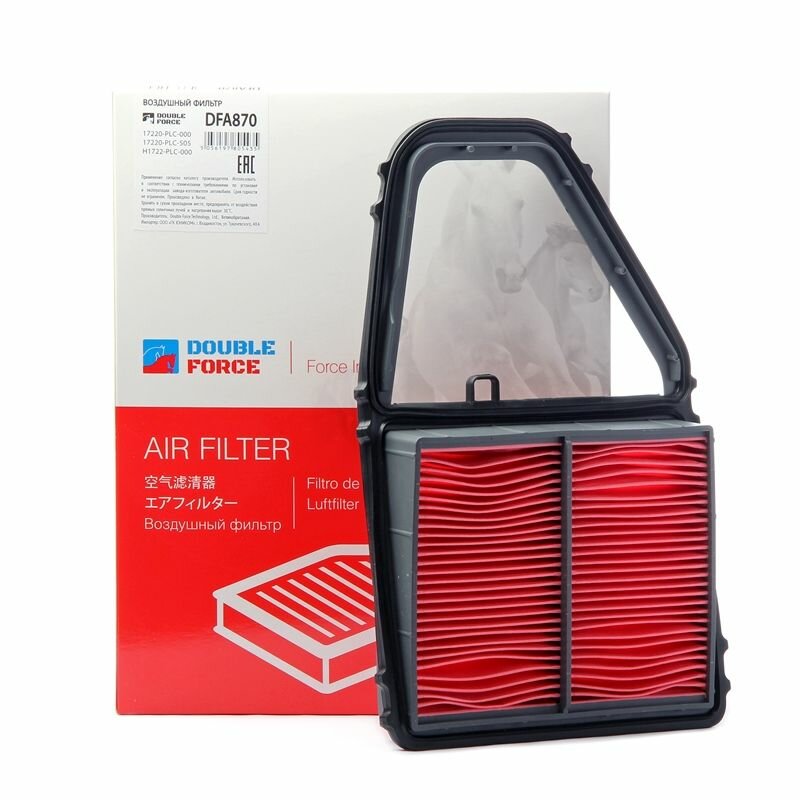 Фильтр воздушный DOUBLE FORCE арт. DFA870 A870V HONDA: CIVIC EN2, D17A 1700 03.01 , CIVICFERIO ESET, D15BD17A 1500 09.00 09.05