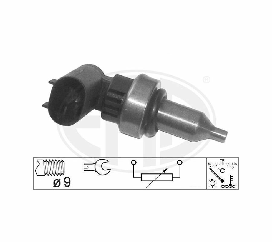 Датчик, температура ОЖ MERCEDES W222, ERA, 330791