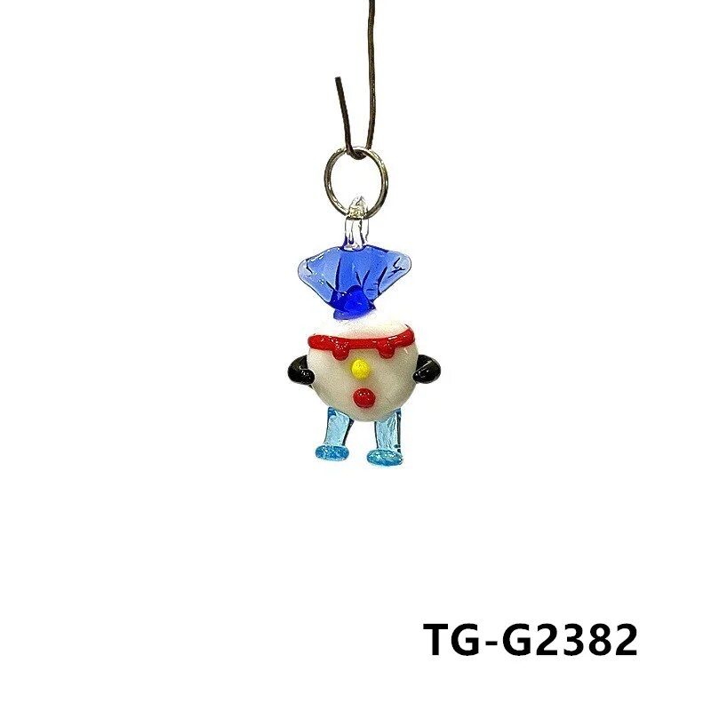 2 шт. стеклянные подвески JSSMTLP цветные TG-G2382