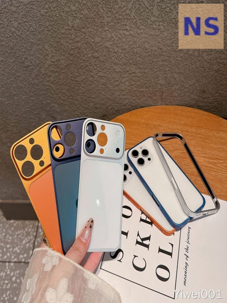 Чехол для iPhone 13 Pro с металлическим обрамлением и новым дизайном камеры для защиты и стиля кейс — фото 1
