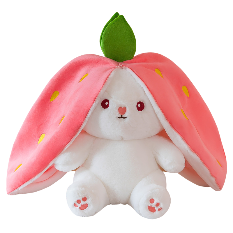 Плюшевая кукла-кролик унисекс YUEMILE Strawberry Bunny, 35CM EU