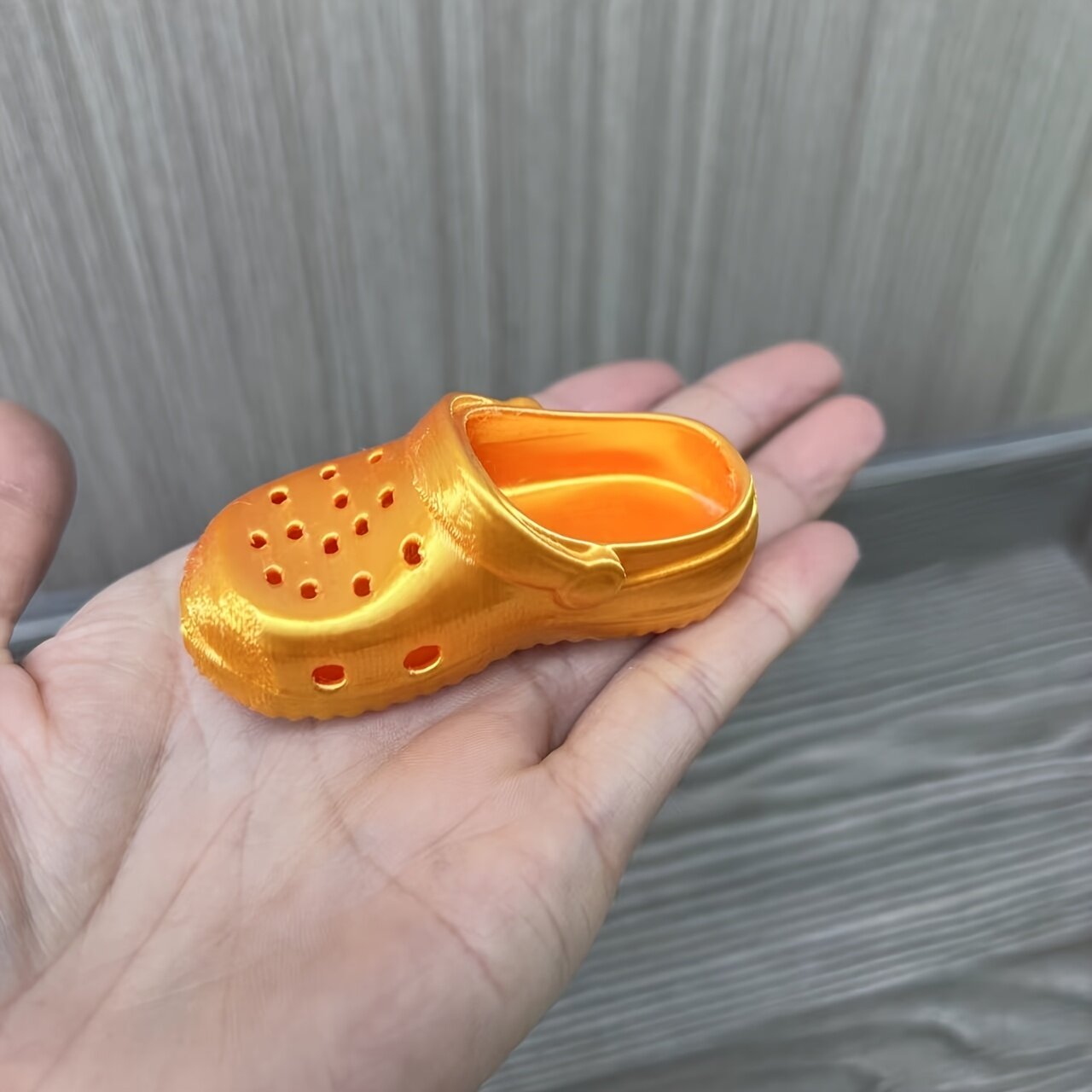 Декоративная подвеска для обуви, рюкзака и брелока с 3D-печатью, золотистого цвета