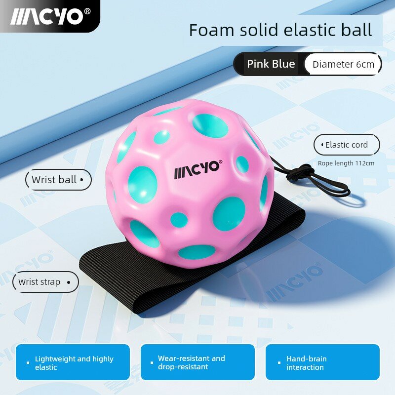 Waboba Moon Wrist Strap Ball - Высокая упругость, релаксация, для детей и взрослых, розовый