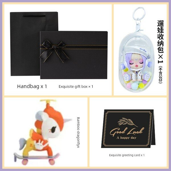 Сборная фигурка из серии Tokidoki Tuzki Cute Time Blind Box с изображением бамбукового винта, 1 шт в коробке