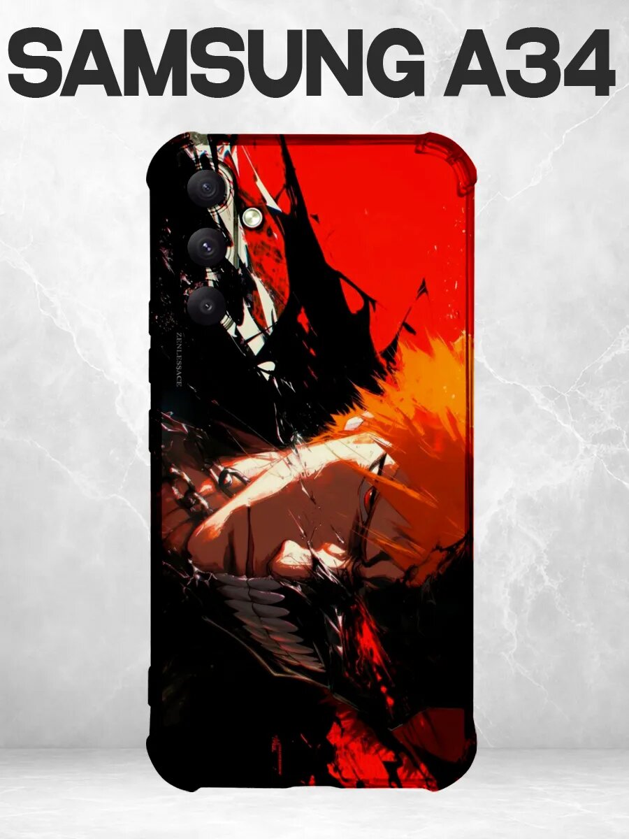 Чехол на Samsung A34 Блич Ичиго пустой