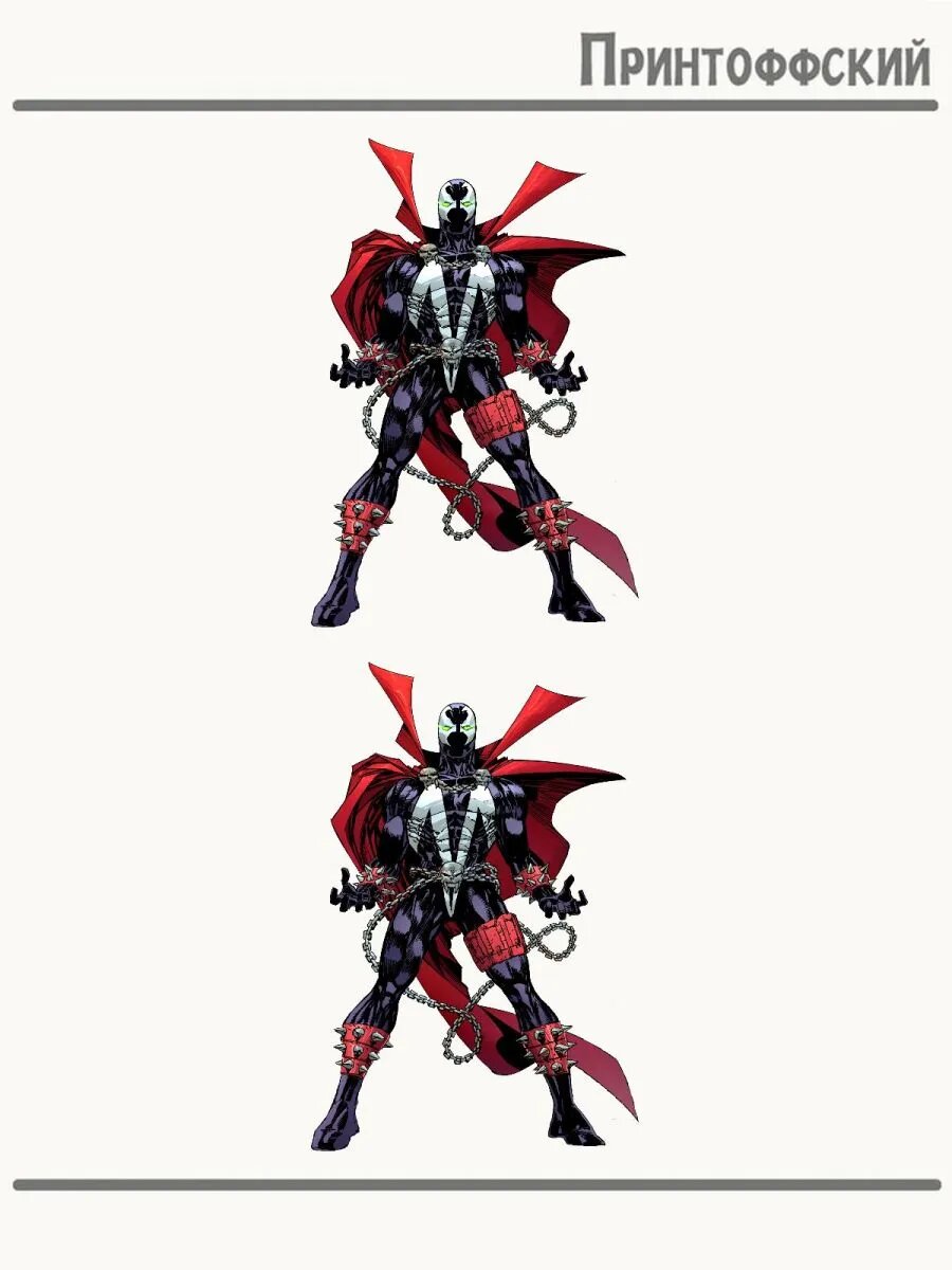 2-е (Две) Термонаклейки Spawn Спаун