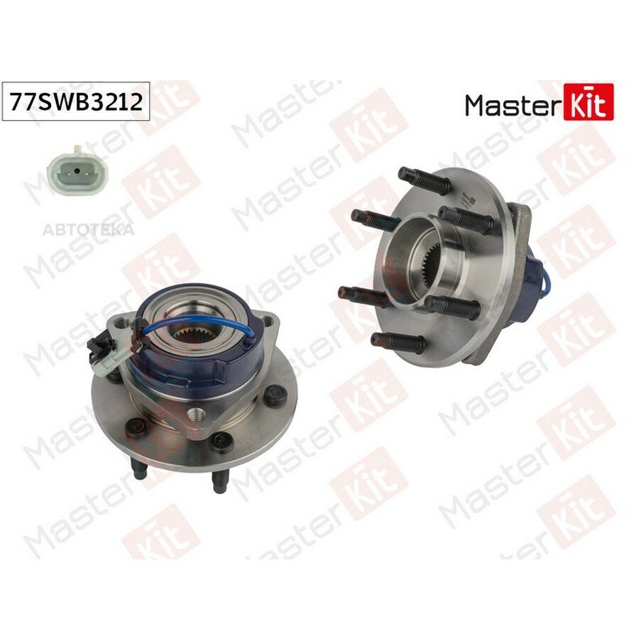 77SWB3212 Ступица в сборе с подшипником перед. Cadillac SRX/STS 2003 - MASTERKIT 77SWB3212