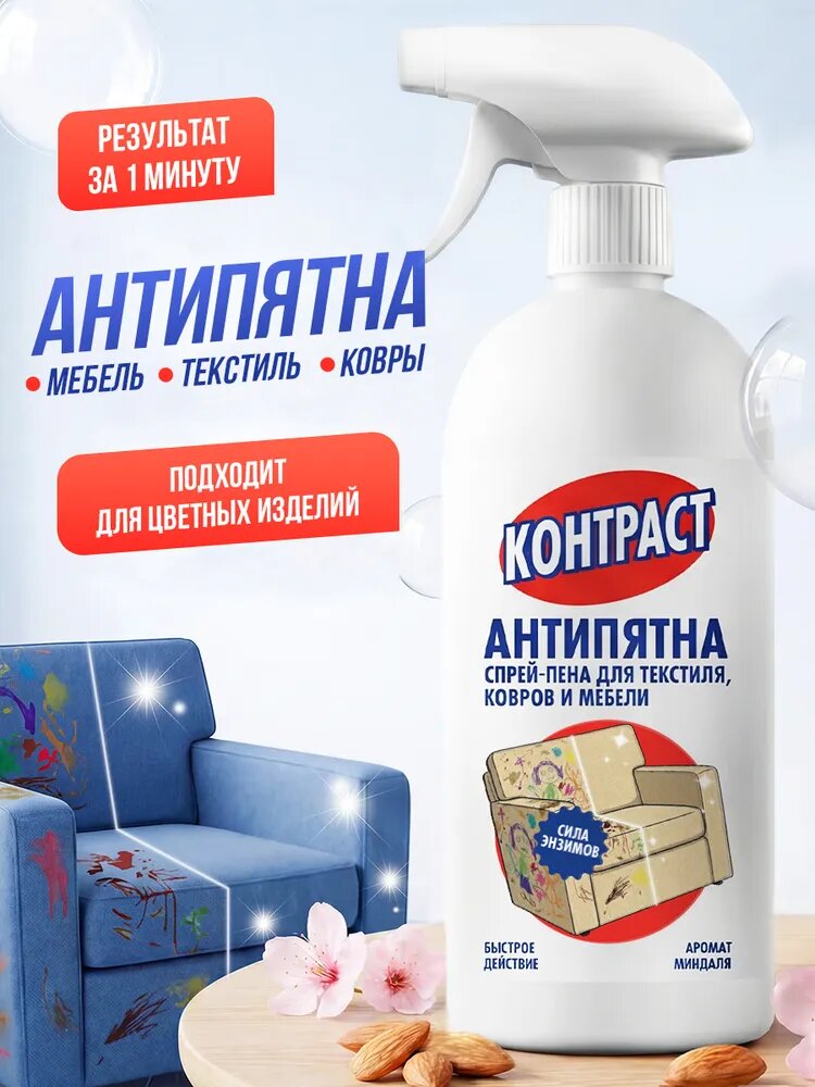 Средство для чистки мягкой мебели, ковров, текстиля и стирки обуви