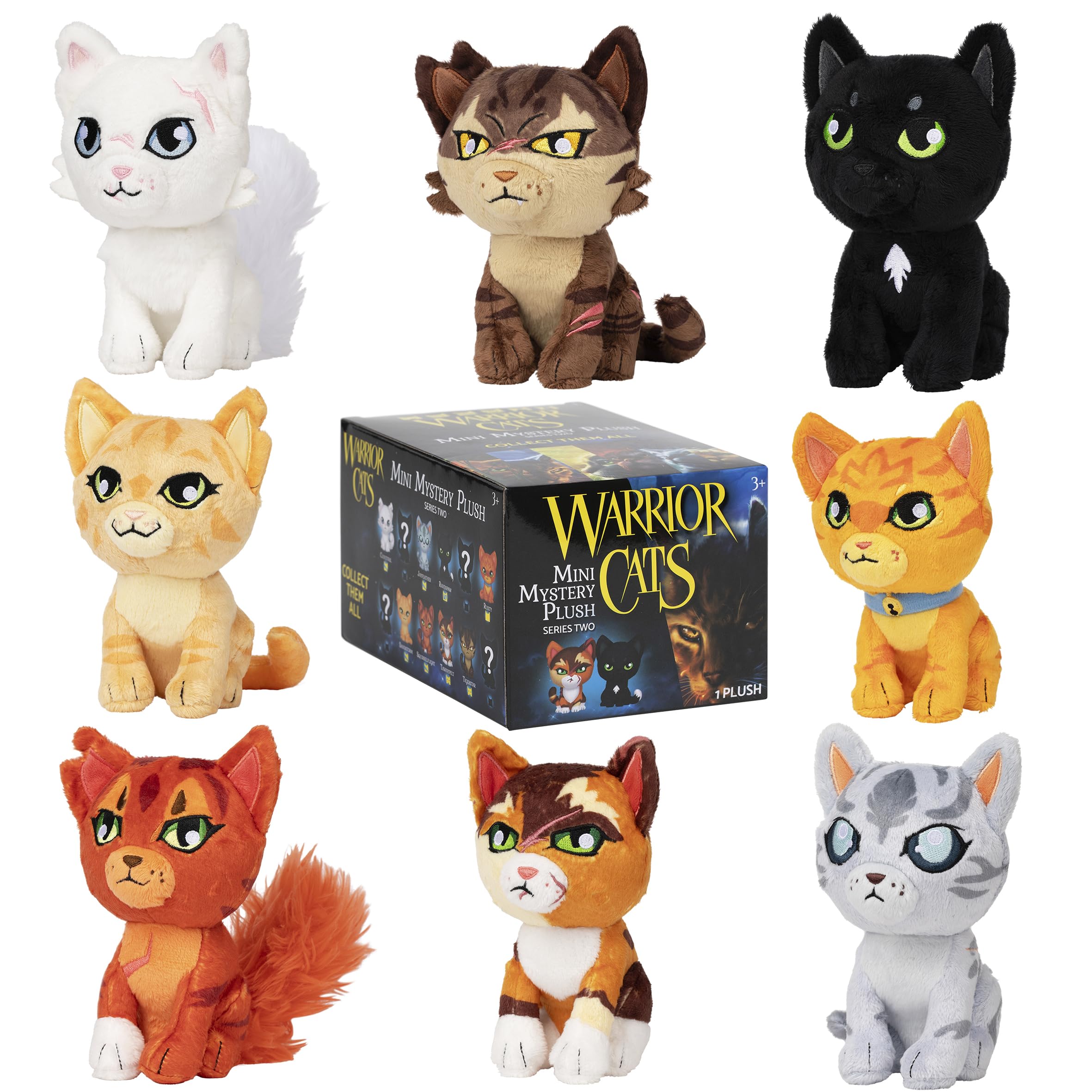 Warriors cats плюшевая коллекционная игрушка (mystery box)-Series 2-1 штука