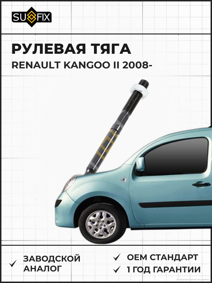 Рулевая тяга SUFIX SD1038 Рено Кангу II RENAULT KANGOO II 2008