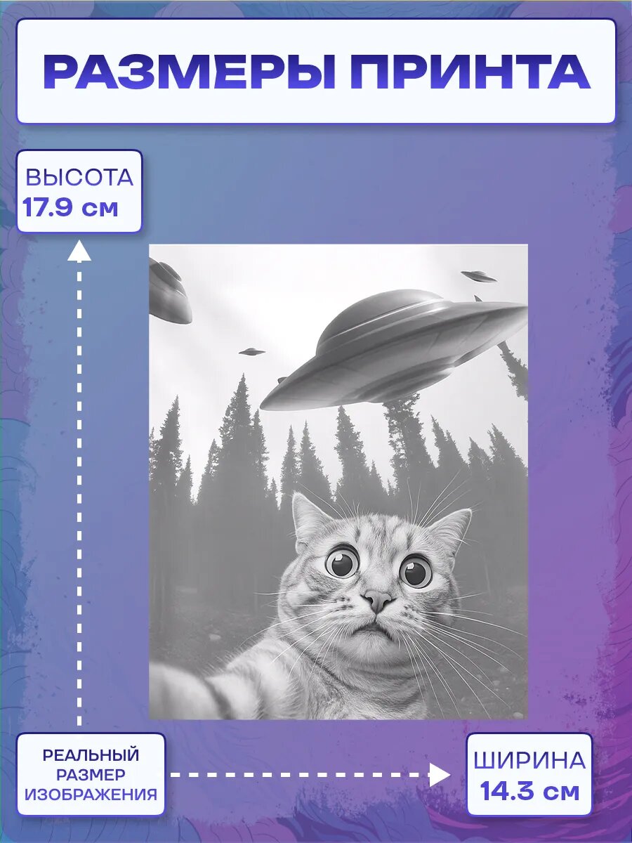 Термонаклейка НЛО — фото 1