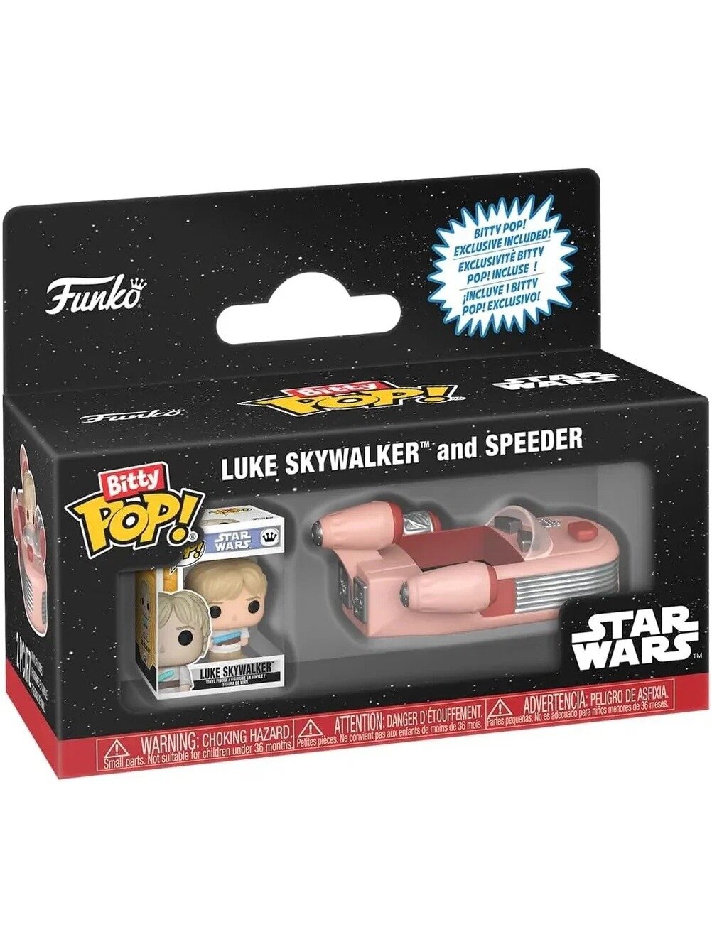 Фигурка Funko POP! Bitty Ride Star Wars Luke Skywalker with Speeder 85519