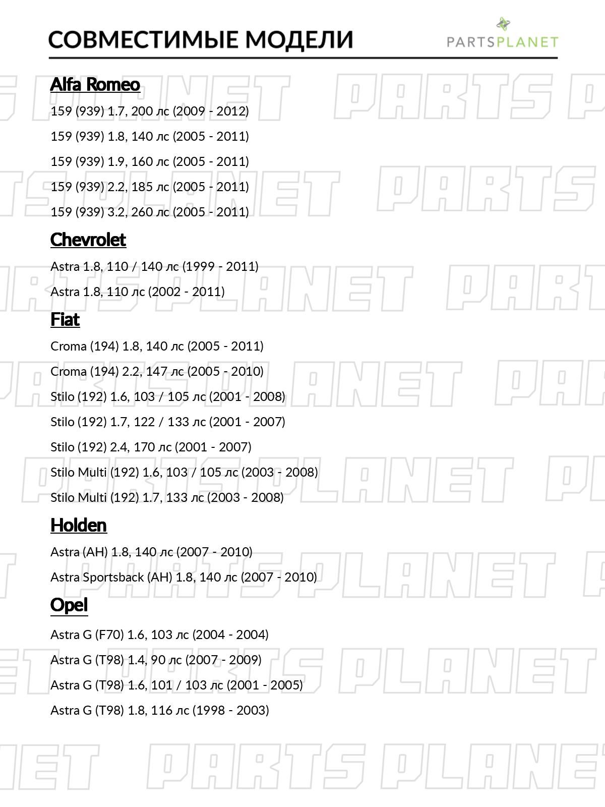 Катушка зажигания, для Опель Астра G 2001-2005, Классик Кара 2006-2009, H 2004-2014, GTC 2005-2010, J 2009-2016 OEM 71739725 71744369 11004082 арт JDK0012