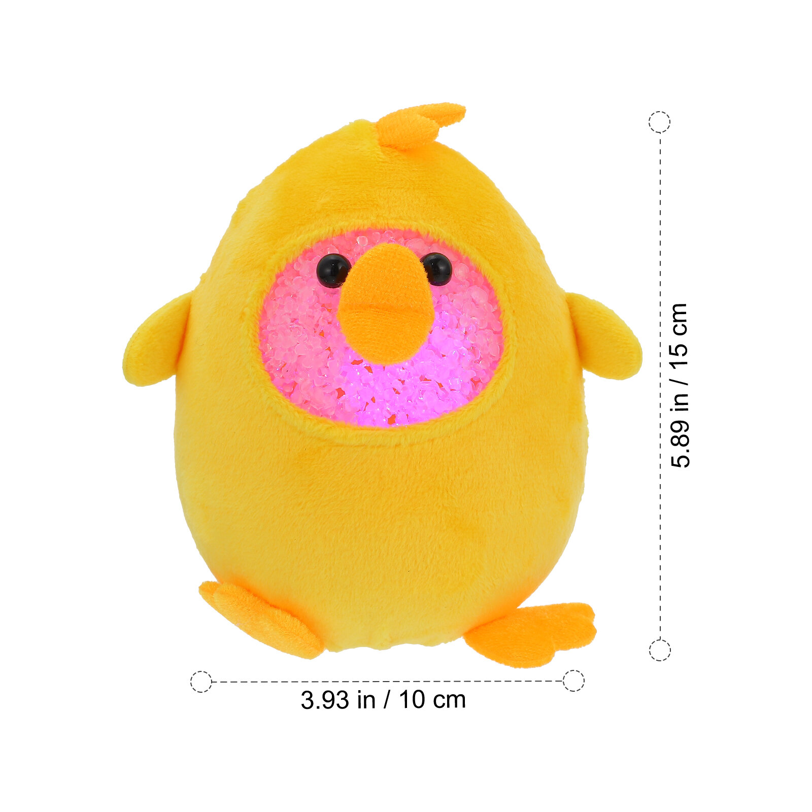 Яркая Игрушка В Forme Цыплёнка С Подсветкой Декоративная Фигурка Для Украшения Дома 15X10X8Cm