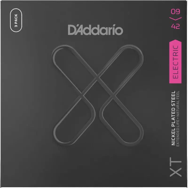 Струны для электрогитары D'Addario XTE0942-3P XT 9-42 (3 комплекта)