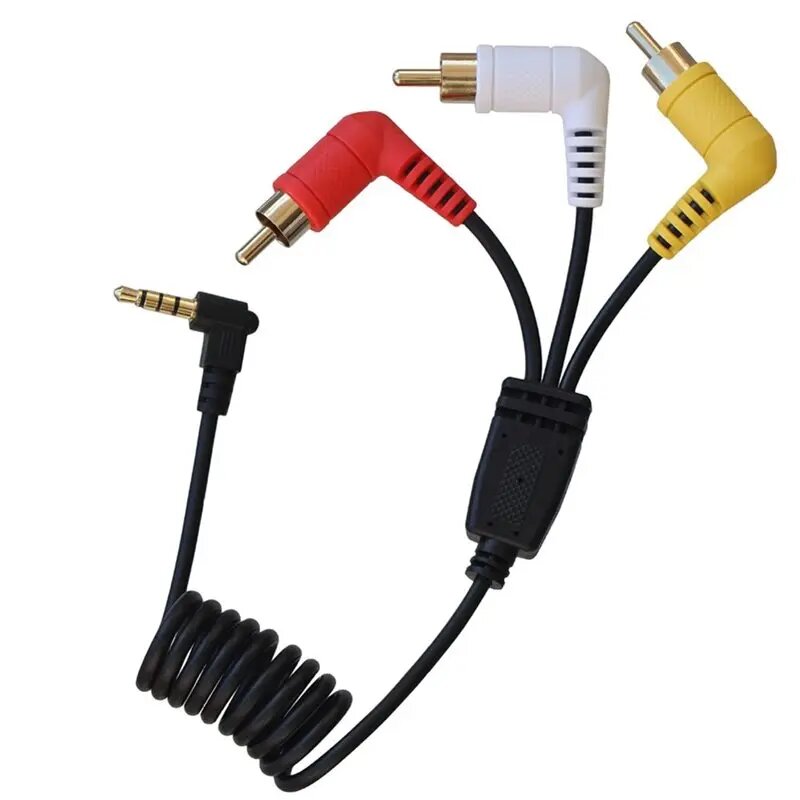Кабель B03B-AV 3,5 мм на AVI, спиральный, для SONY DCR-VX2000E