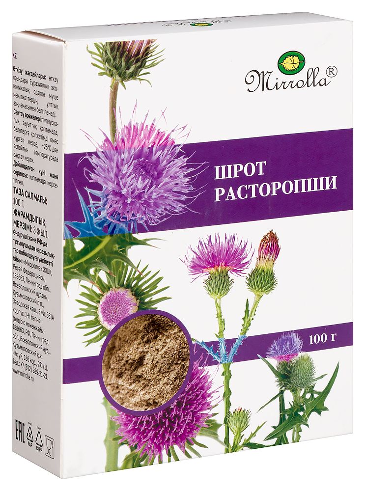 Мирролла шрот расторопши 100 гр
