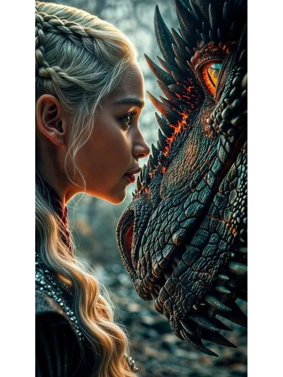Алмазная мозаика "игра престолов/"Game of Thrones"40*50 см, безрамная, идеальна для дома, украшения, подарков.