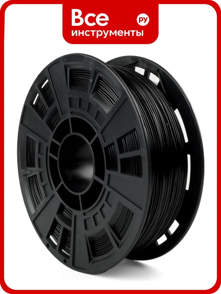 Филамент для 3D-печати NV Print PETG черный, диаметр 1.75 мм, 1 кг, экономичная упаковка NV-3D-PETG-BLACK-eco