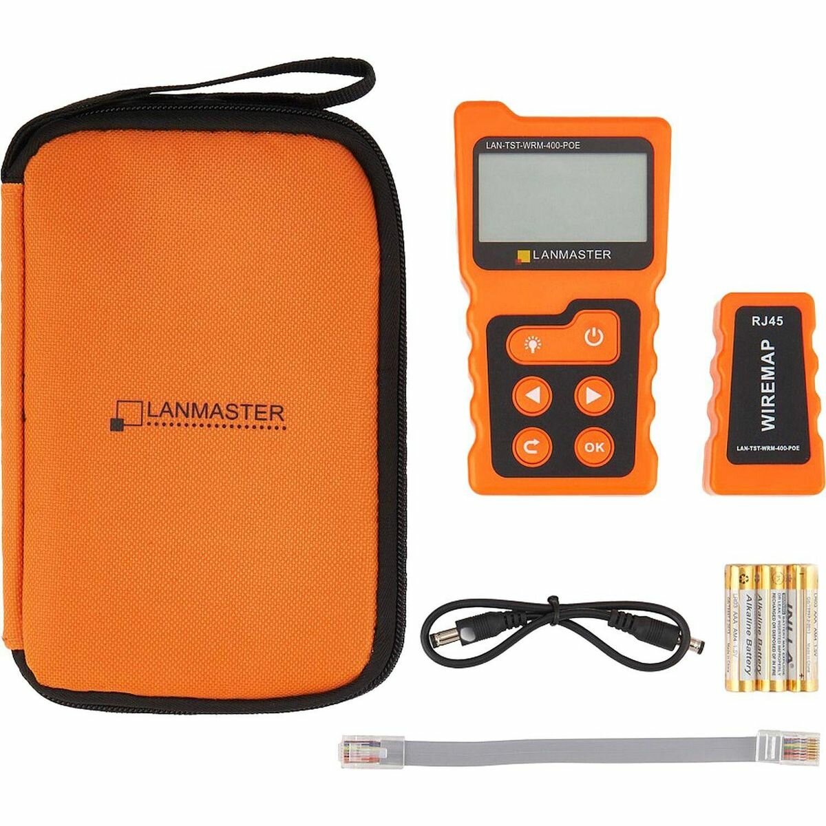 Тестер LANMASTER LAN-TST-WRM-400-POE с дисплеем, с опред. параметров POE (2167599)
