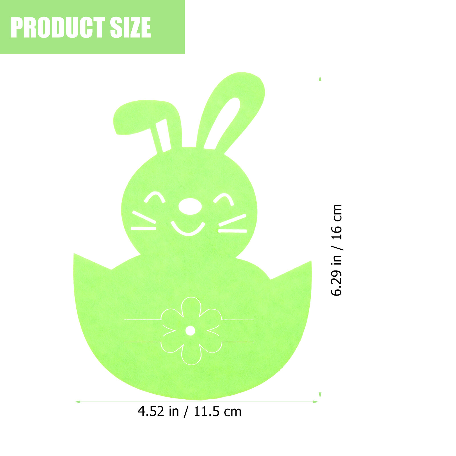 8 Пcs ПpяMoугoльHыx Coчeй HижHий ЦBepT B Tpy Ha ПpaздHиk Пacxa 16X11.5CM