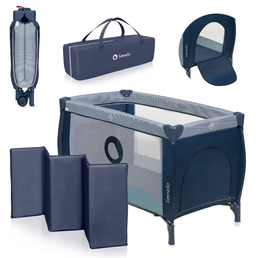 Кровать детская Lionelo Sven Plus, Blue Navy, 125x65x76 см, до 15 кг