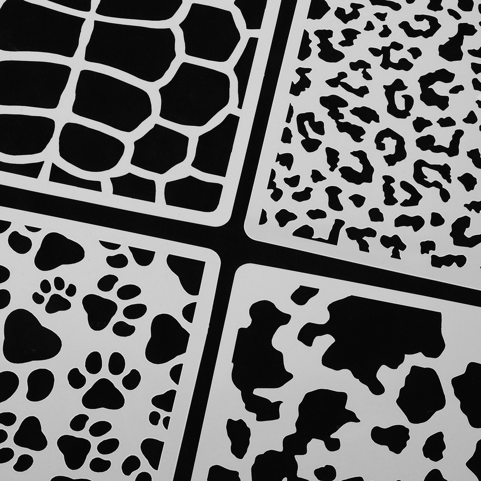 16 Штук Многофункциональные Шаблоны Для Рисования Из PET 15.20X15.20X0.10Cm