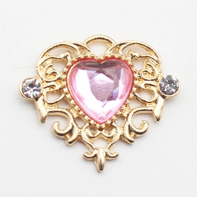 SKYE CIEL Сердца из акрила 10 шт. Розовый, No.4PINK