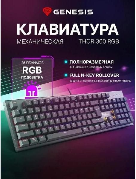 Клавиатура проводная Genesis Thor 300 RGB Limited RU