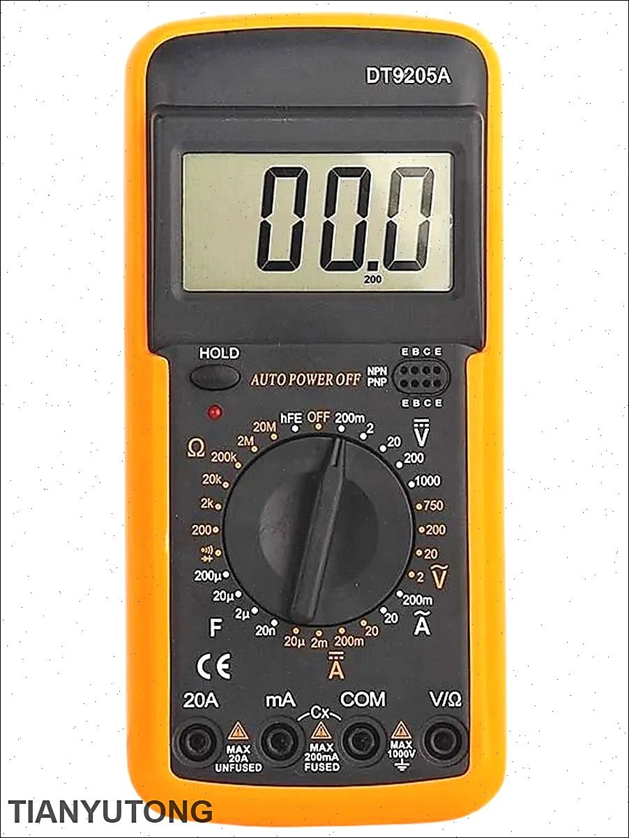 Цифровой портативный мультиметр DT9205 с прозвонкой цепи, электрический тестер, вольтметр, амперметр и детектор утечки