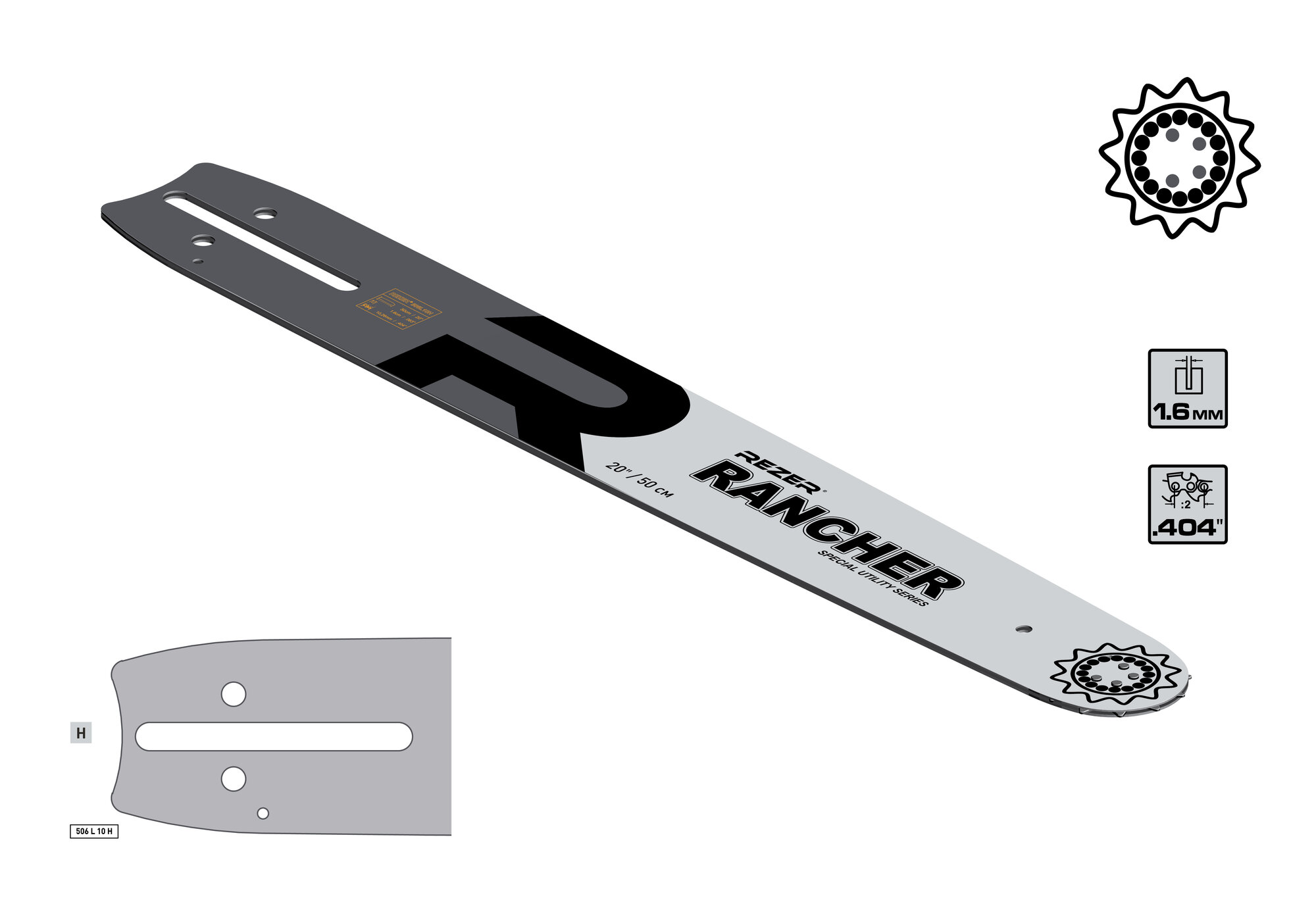 Rancher 506 L 10 H сварная (Урал 2Т-Э 20"-64зв.) Rezer (20 шт/уп)