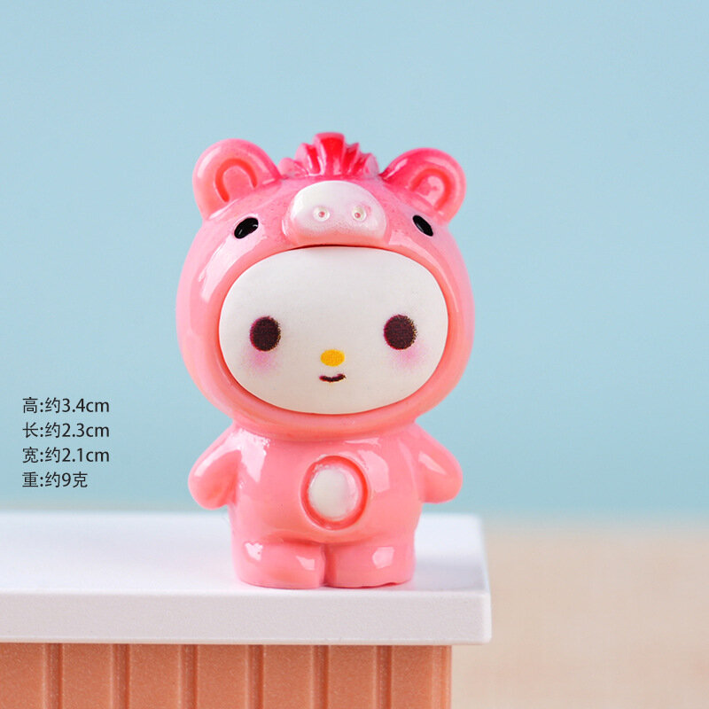 Фигурка Sanrio Лошадка из смолы Бокс-сюрприз Декор для стола и автомобиля Арбузный