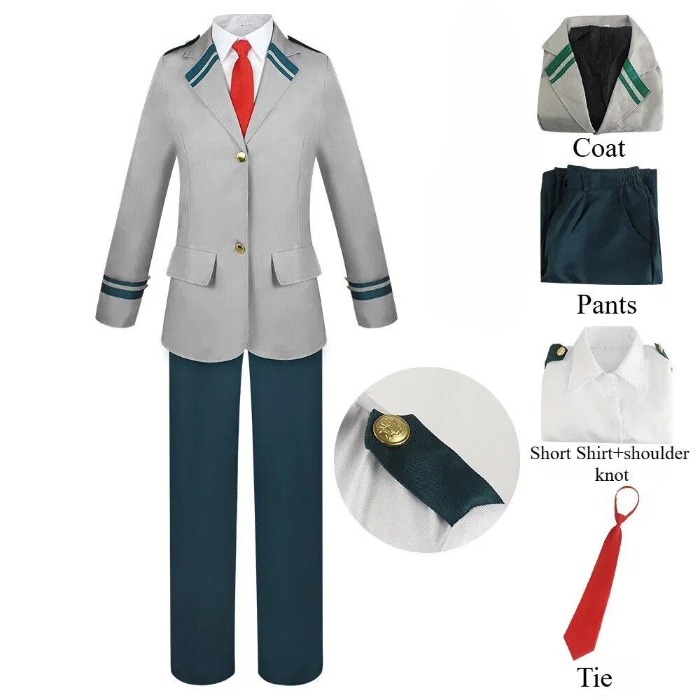 Костюм Мидории Изуку и Тодороки Шото из аниме "Моя Геройская Академия" M, Men 4pieces Sets