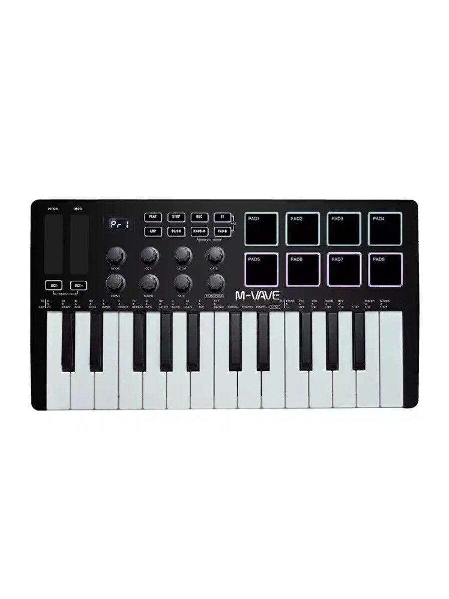 M-VAVE SMK-25 i MIDI-клавиатура