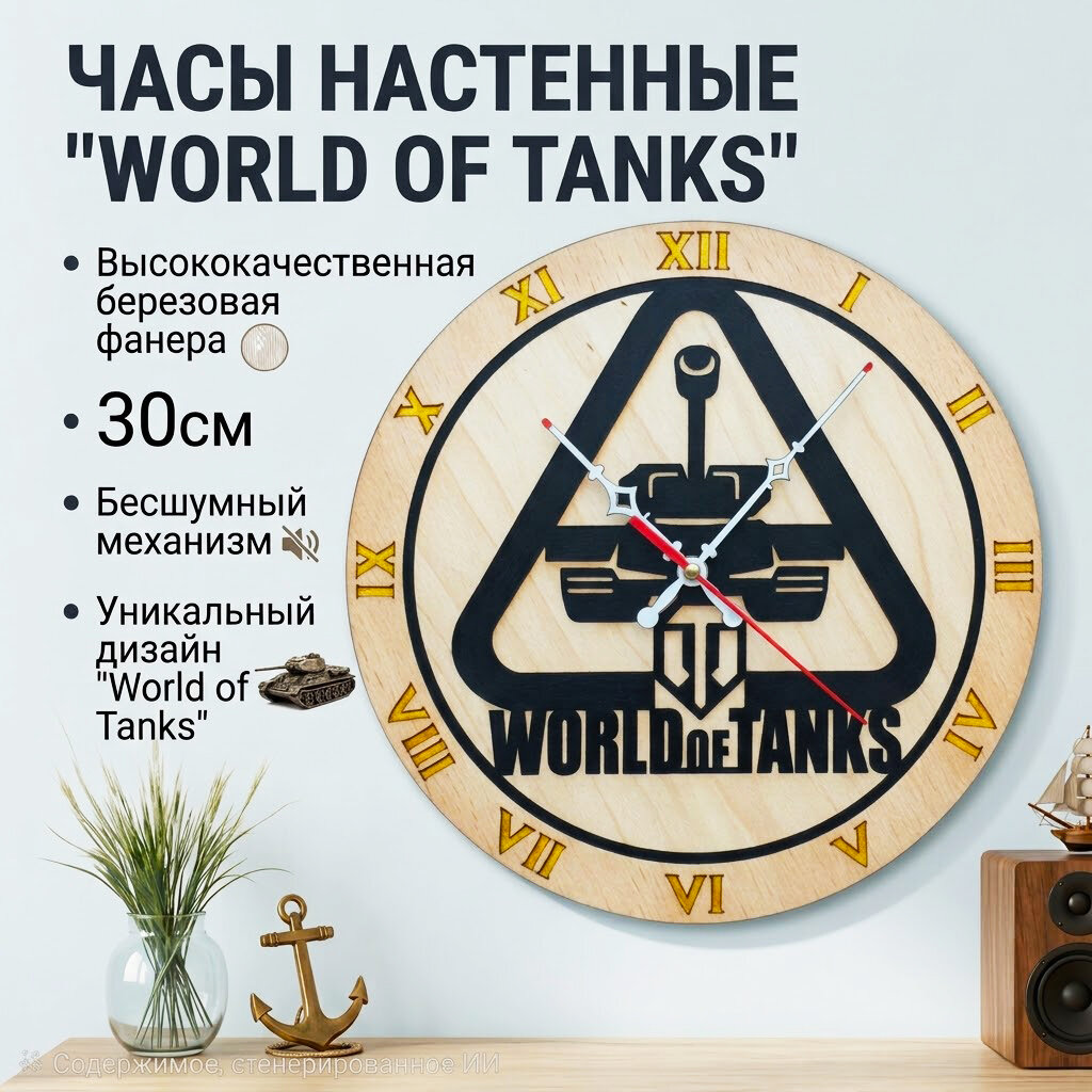 Часы настенные диаметром 30 см, дерево эпоксидная смола, ручная работа.