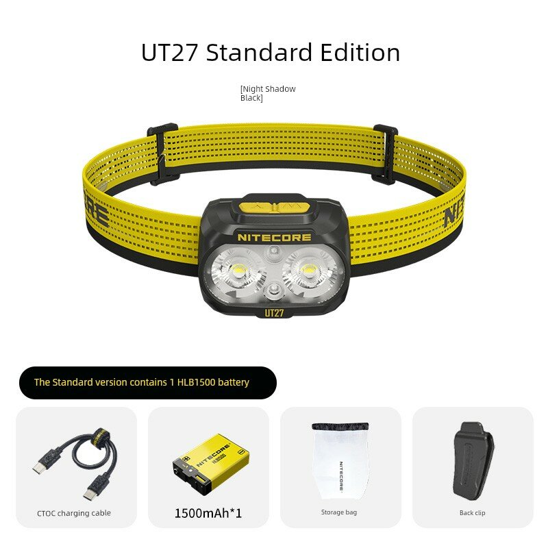 Фонарик Nitecore UT27 улучшенная стандартная комплектация 2025 года для бега и пеших походов