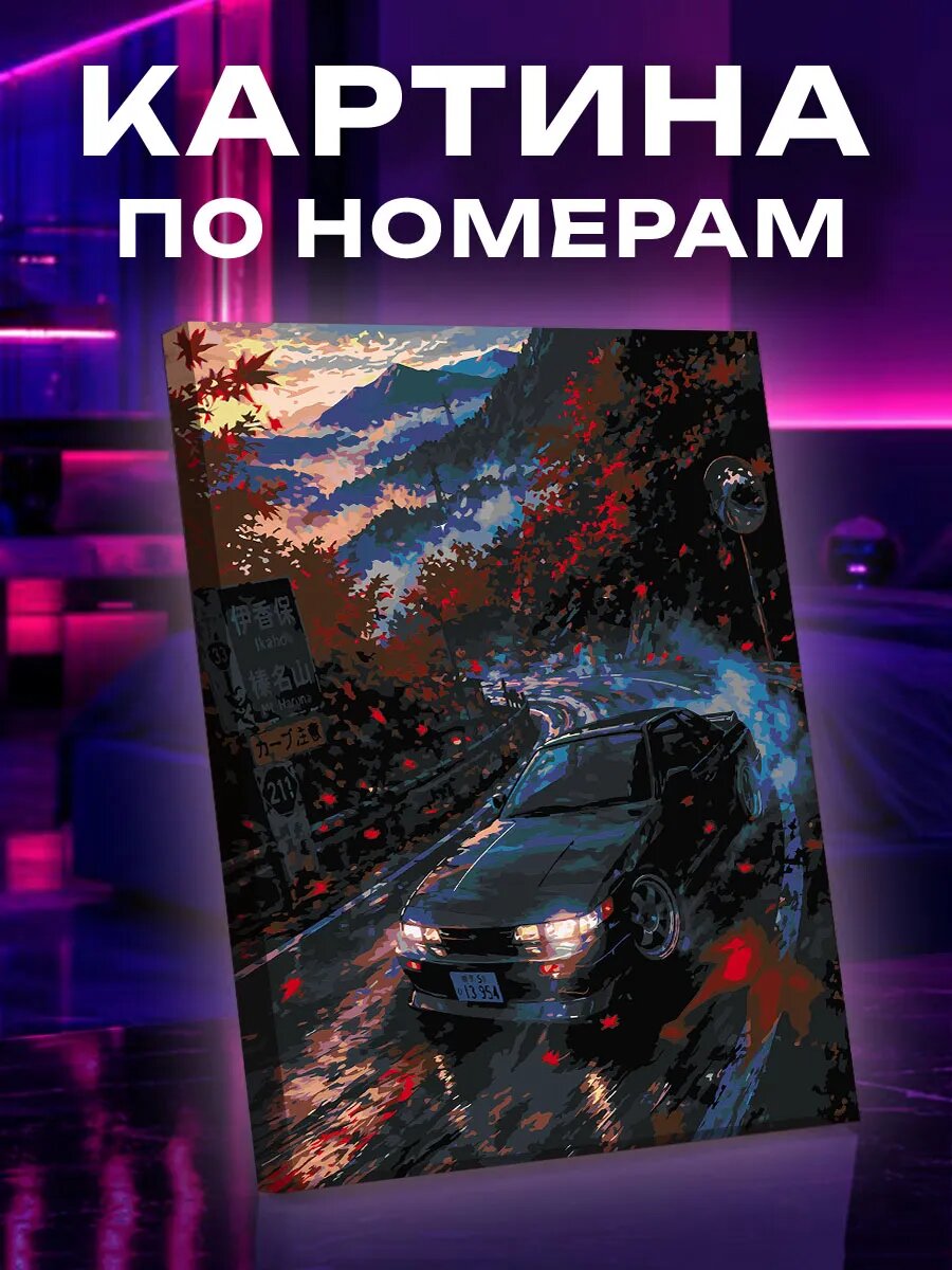 Картина по номерам Nissan Silvia S13