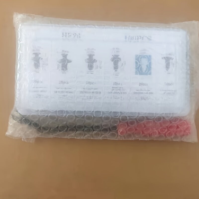 Набор пластиковых клипс-фиксаторов для автомобильных бамперов и дверных накладок, 100 шт, комплект с отверткой в коробке