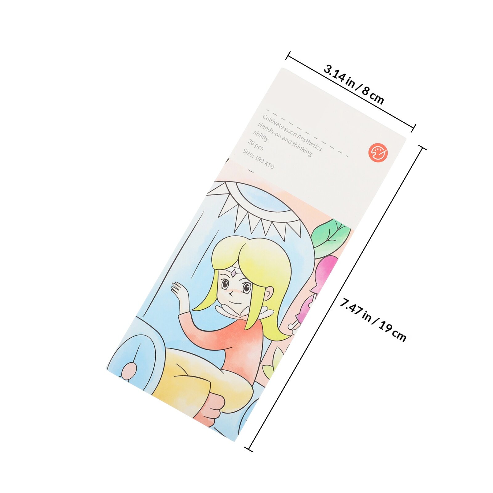 Книга Для Рисования Детей Водяные Краски Портативная Книга Для Рисования 19X8Cm