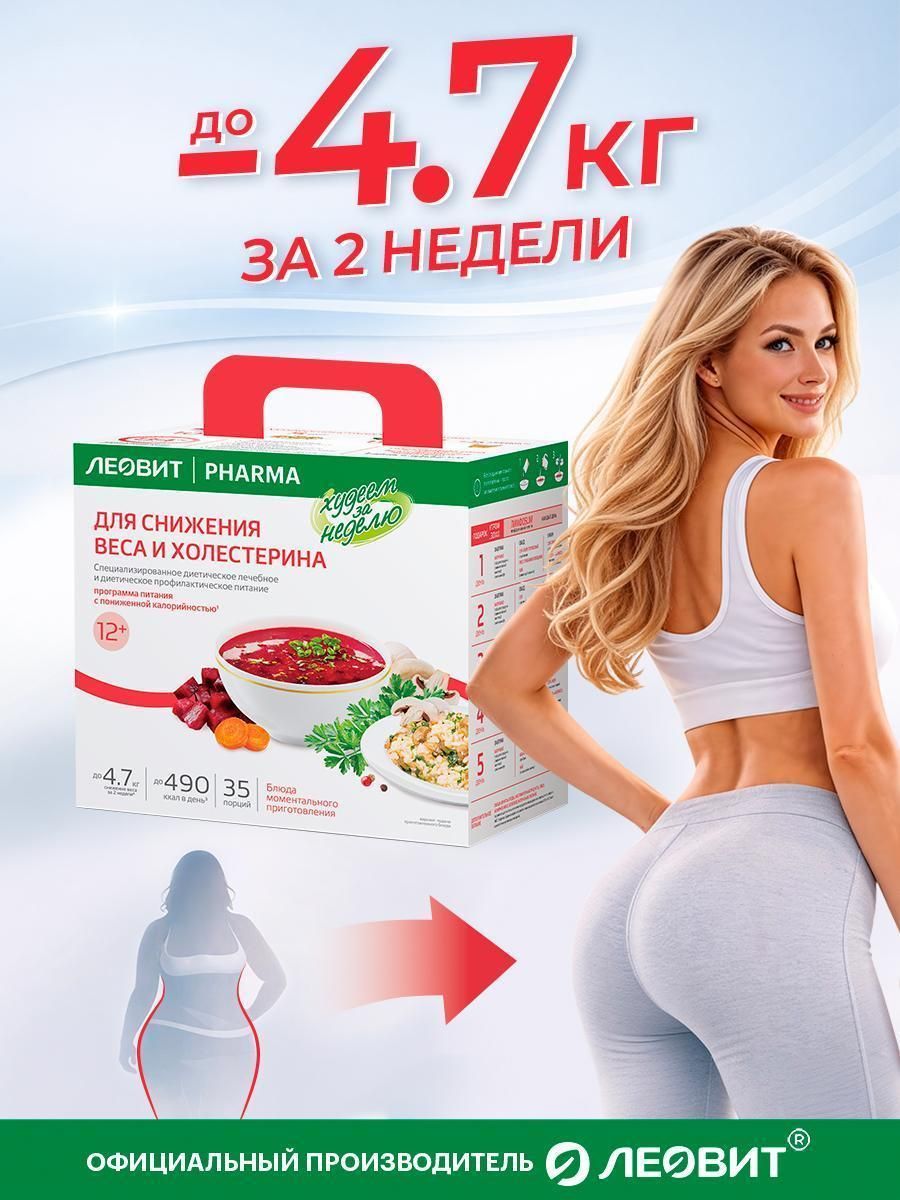 Программа питания Снижение веса и холестерина меню Худеем за неделю леовит Кейс