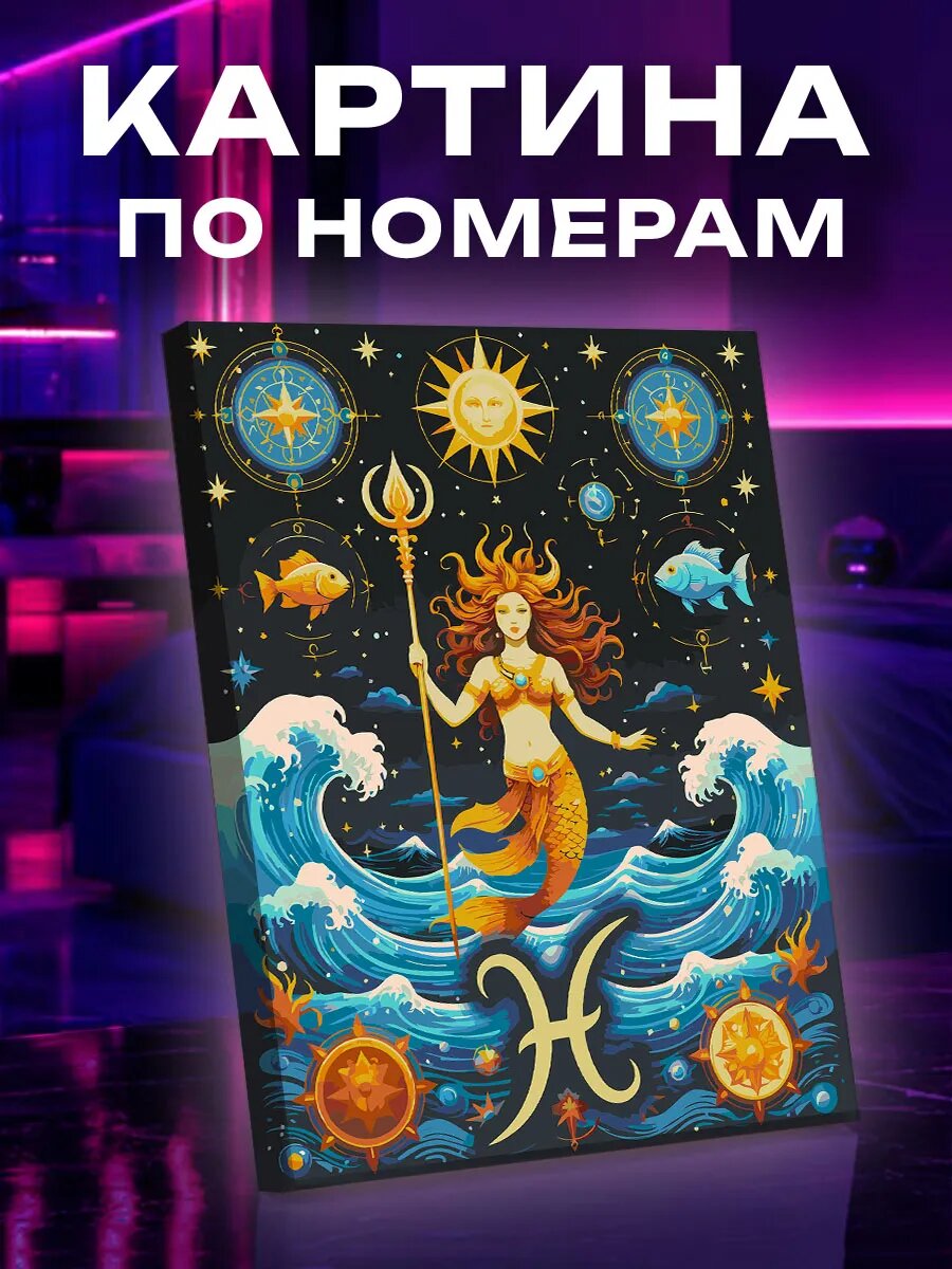 Картина по номерам Рыбы