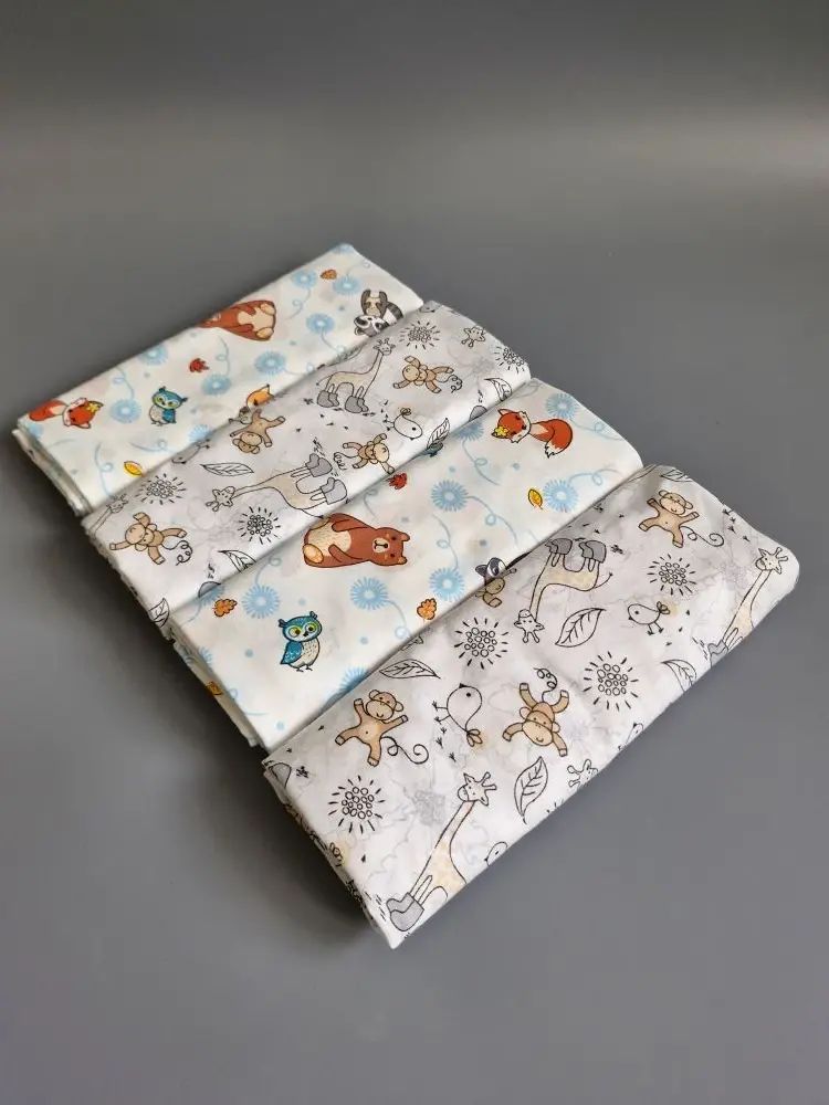 Пеленка для малышей 95 x 120 см, Ситец, 4 шт