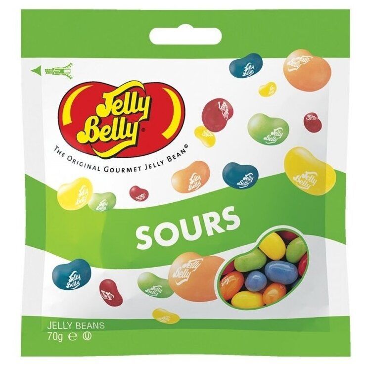 Драже JELLY BELLY SOURS жевательное кислые фрукты /пакет/ 70г