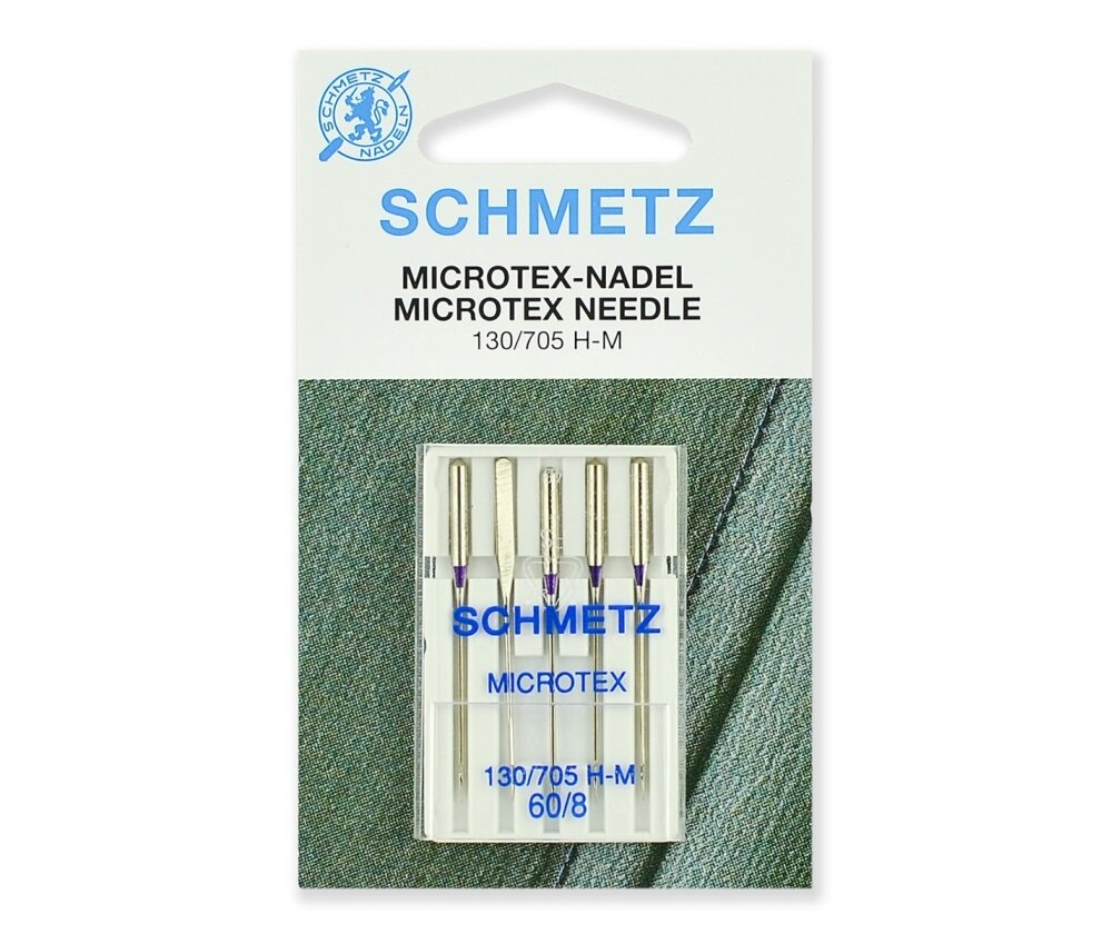 Иглы SCHMETZ микротекс (особо острые) 130/705H-M № 60, 5 шт.