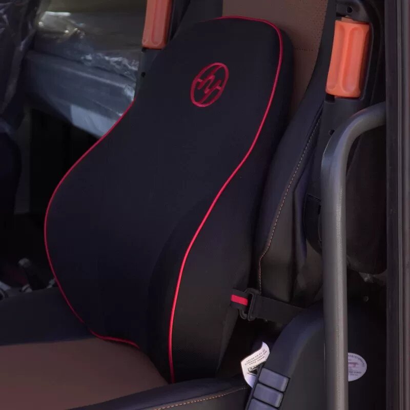Черный одиночный поясничный подушка для грузовиков Red Rock (M500, Jieshi C500, C6C11) - прочный автомобильный аксессуар
