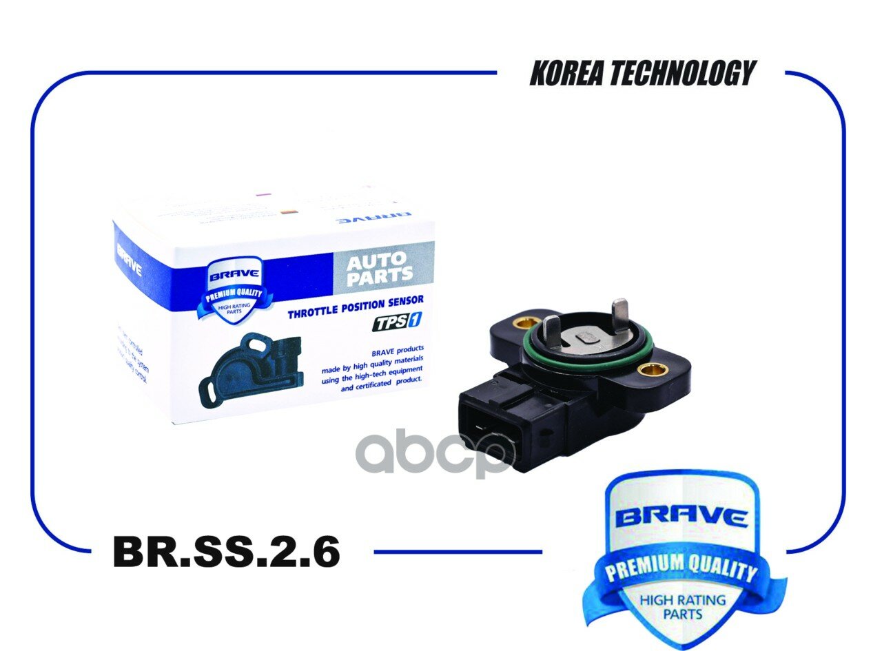 Датчик положения дроссельной заслонки Santa FE, Sonata, Optima, Sportage BRAVE арт. BR. SS.2.6