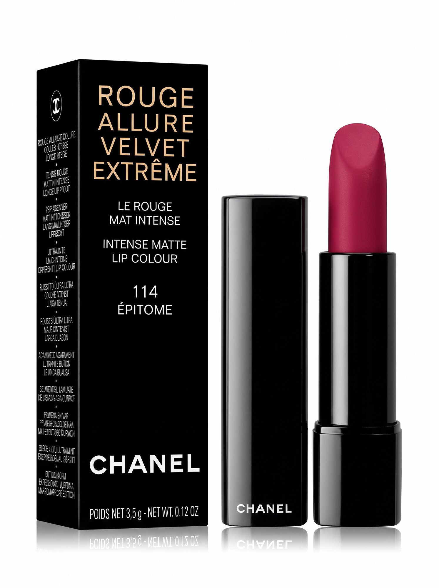 Chanel 114 ÉPITOME Rouge Allure Velvet Extreme Матовая губная помада